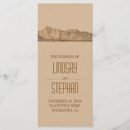 Moderne Hochzeitsprogramme für Berge Programm