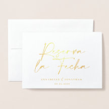 Moderne Hochzeitsreserva la Fecha black 1 Foto Foi