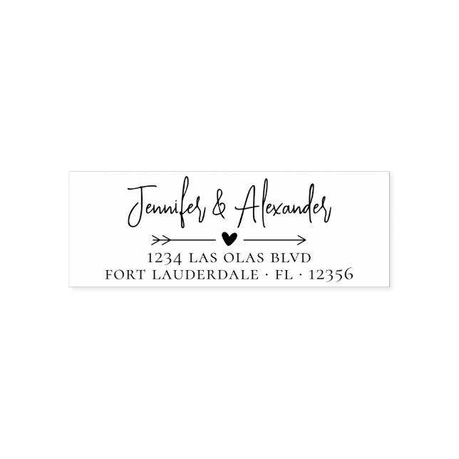 Moderne Hochzeitsskripte für Rücksendeadresse Kall Permastempel (Design)