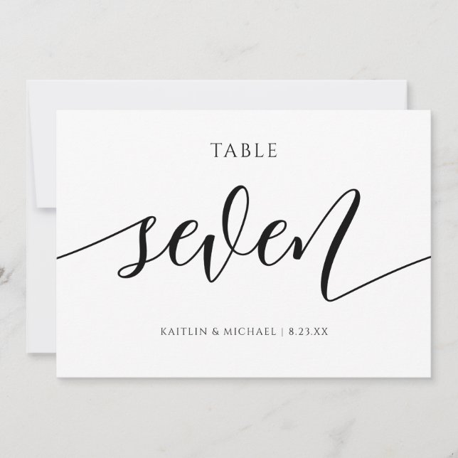 Moderne Hochzeitsstichtungen - Kalligrafie - 7 Einladung (Vorderseite)