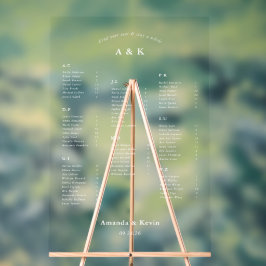 Moderne Hochzeitsstift Acrylschild