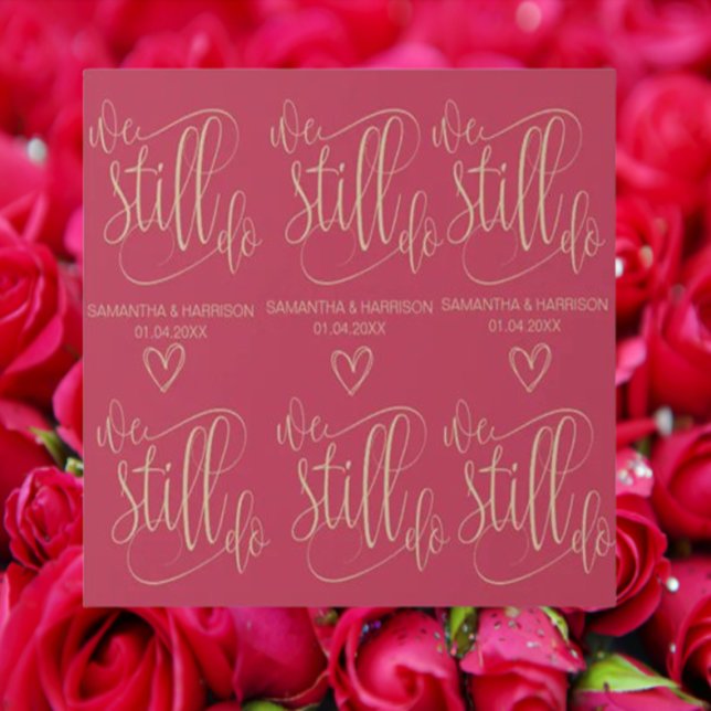 Moderne Hochzeitsstimmung - Rose bleibt Geschenkpapier (Elevate Your Special Day with Our Modern Wedding Rose Wrapping Paper)