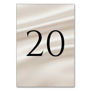 Moderne Hochzeitstischnummern (1–20) Tischnummer