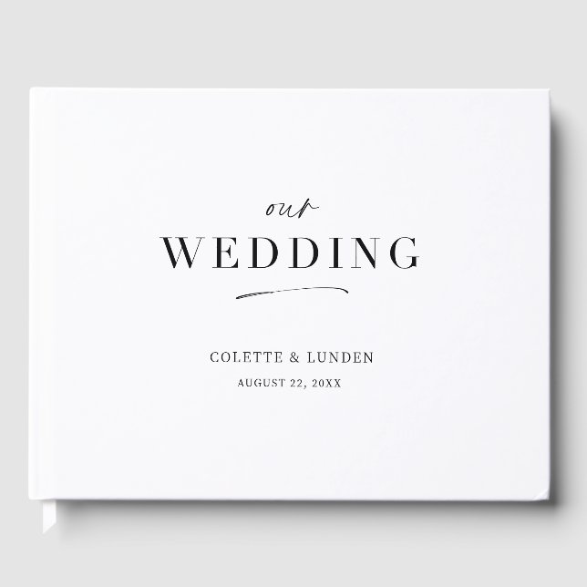 Moderne Hochzeitstoraktivität C300 Gästebuch (Vorderseite)