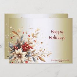 Moderne Holiday Blume Feiertagskarte