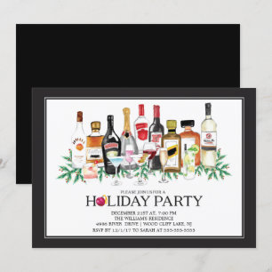 Moderne Holiday Cocktail Party Einladung