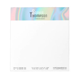 Moderne holografische flüssige Marmor Notizblock