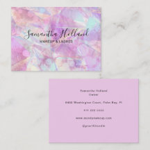 Moderne holografische Rötel-Pink- und Opal-Makeup 