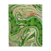 Moderne Holzmauer Kunst