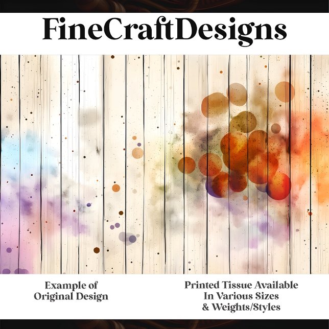 Moderne Holzplanen + Wasserfarbe H8 Decoupage Seidenpapier (Von Creator hochgeladen)