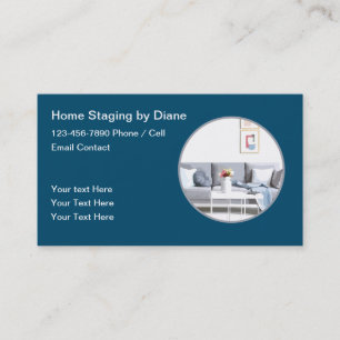 Moderne Home-Staging-Dienstleistungen Visitenkarte