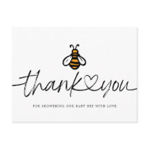 Moderne Honey Bee Baby Dusche Danke