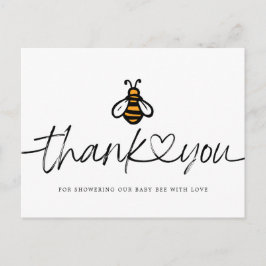 Moderne Honey Bee Baby Dusche Danke Postkarte