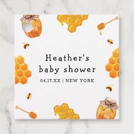 Moderne Honey Bumblebee Frame Baby Dusche Geschenkanhänger