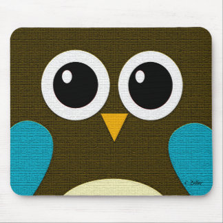 Moderne Hoot-Eule-Mauspad Mousepad