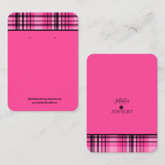 Moderne Hot-Pink-farbene Ohrring-Ausstellungsdispl Visitenkarte