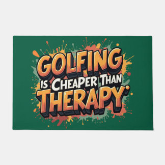 Moderne humorvolle Golftherapie Spaß Fußmatte