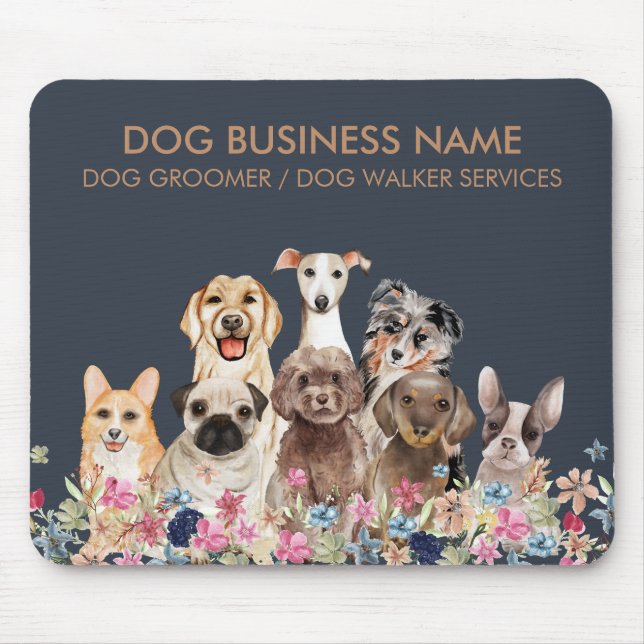 Moderne Hunde Mousepad (Vorne)