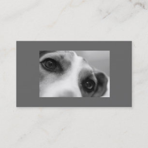 Moderne Hundeaugen und -tatze Visitenkarte