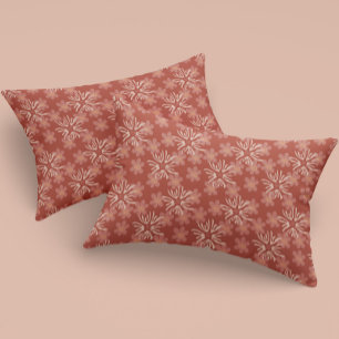 Moderne Hütte Floral - Soft Terracotta Palette Kissenbezug