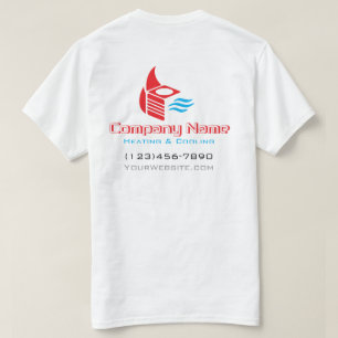 Moderne HVAC-Logo-Design-Uniform T-Shirt