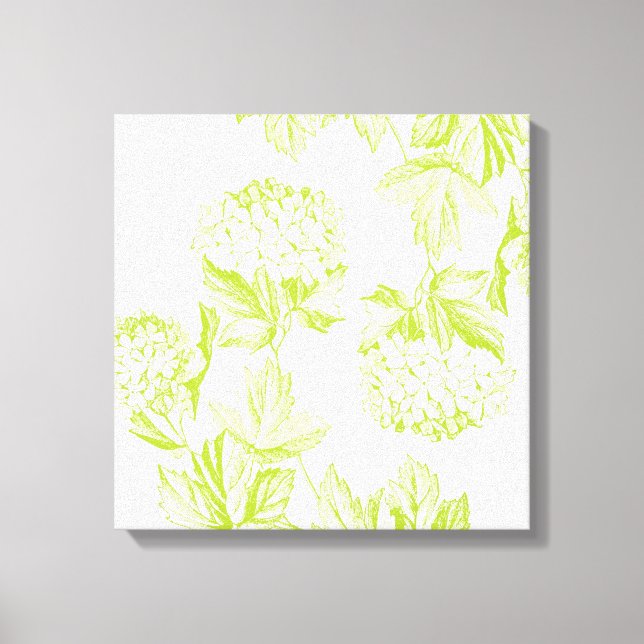 Moderne Hydrangea-Leinwand Leinwanddruck (Vorderseite)