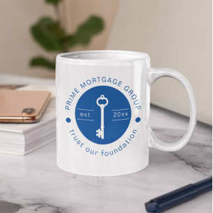 Moderne Hypothekenfirma für individuelle Kredite F Kaffeetasse