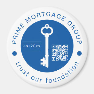 Moderne Hypothekenfirma mit individuellem Logo Magnet
