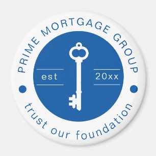Moderne Hypothekenfirma mit individuellem Logo Magnet
