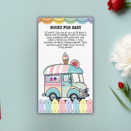 Moderne Ice Cream Truck Sprinkles Babydusche Begleitkarte