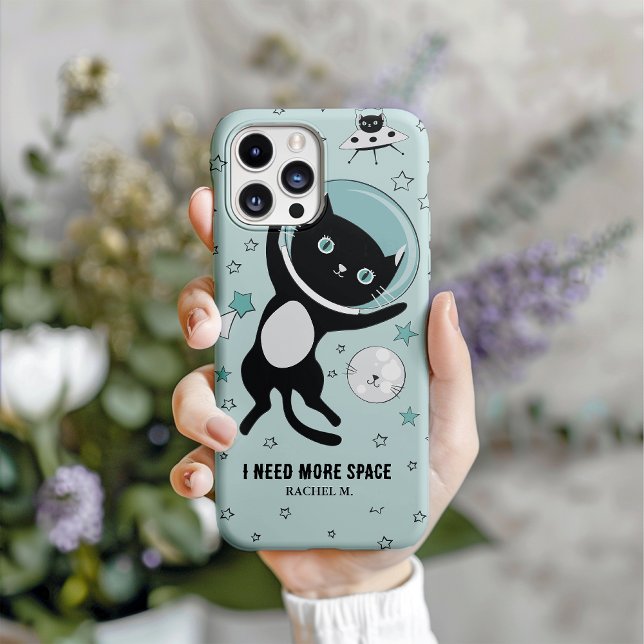 Moderne ich brauche mehr Platz Black Cat Cartoon Case-Mate iPhone Hülle (Show your friends what a trendsetter you. Also a really out of this world gift option.)