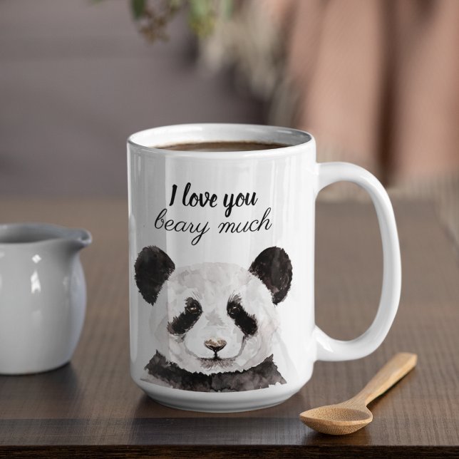 Moderne ich Liebe, dass Sie viel schwarz und weiß  Zweifarbige Tasse (Von Creator hochgeladen)