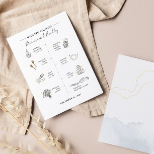 Moderne Icons Hochzeitsprogramm