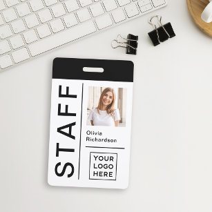 Moderne ID für Firmenmitarbeiter mit Foto und Logo Ausweis