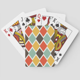 Moderne Ikat-Stammesmode Muster Spielkarten