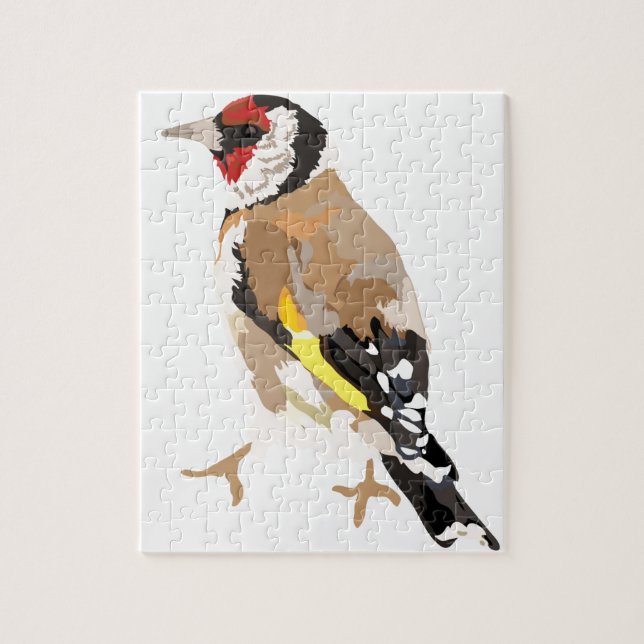 Moderne Illustration des Goldfinch Puzzle (Vertikal)