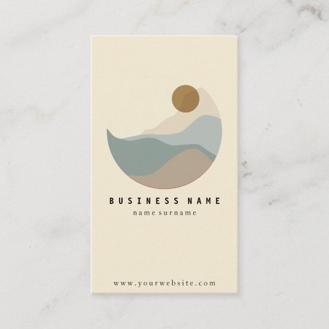Moderne Illustration Minimalistisch Business Card Visitenkarte (Vorderseite)