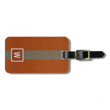 Moderne Imitat Leder Monogram Orange