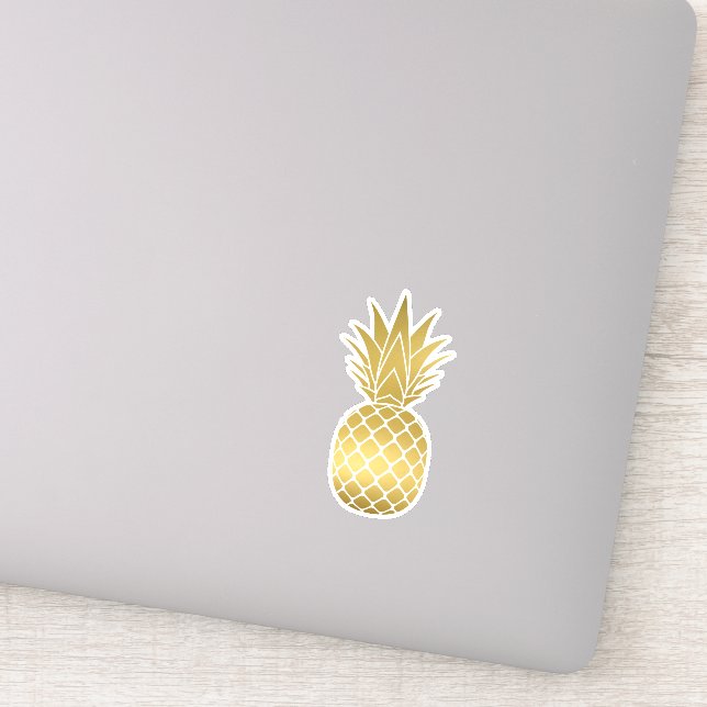 Moderne Imitate Ananas-Sticker Aufkleber (Detail)