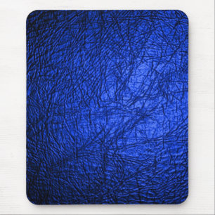 Moderne Imitate Blauer Leder Textur Mousepad