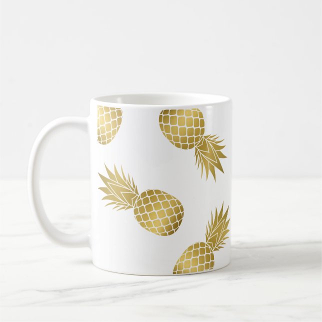 Moderne Imitate Gold Ananas Tasse (Links)
