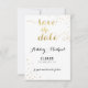 Moderne Imitate Gold Foil Glamour Save the Date (Vorderseite)