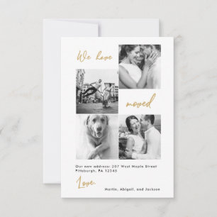 Moderne Imitate Gold Map Änderung des Fotos der Ad Dankeskarte