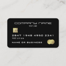 Moderne Imitate Kreditkarte Business Card