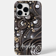 Moderne Imitate Leder Abstrakter Individuelle Name