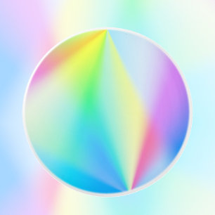 Moderne Imitate mit pastellfarbenem Regenbogen Keramikknauf