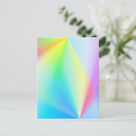 Moderne Imitate mit pastellfarbenen Regenbogenfarb Postkarte