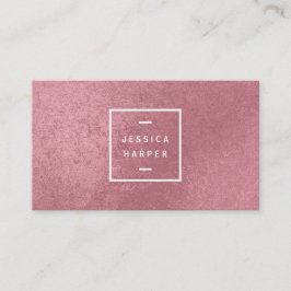 Moderne Imitate Rose Gold Visitenkarte