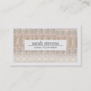 Moderne Imitate Sequins Beauty und Fashion Stylist Visitenkarte