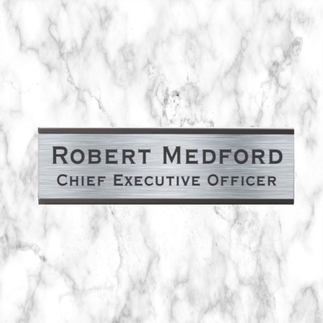 Moderne Imitate Silver Signes Türschilder Namenspl Türschild (Von Creator hochgeladen)